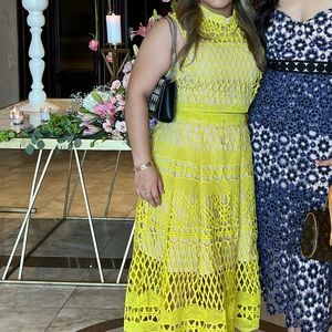 Neon green two piece